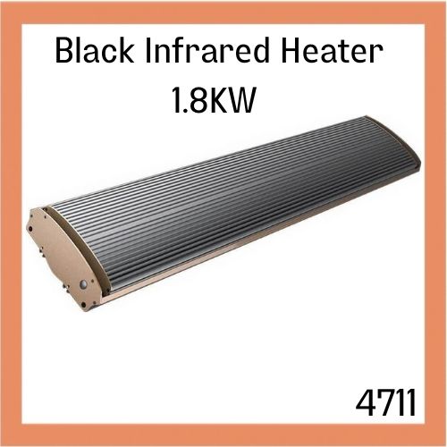 Black infrared heater