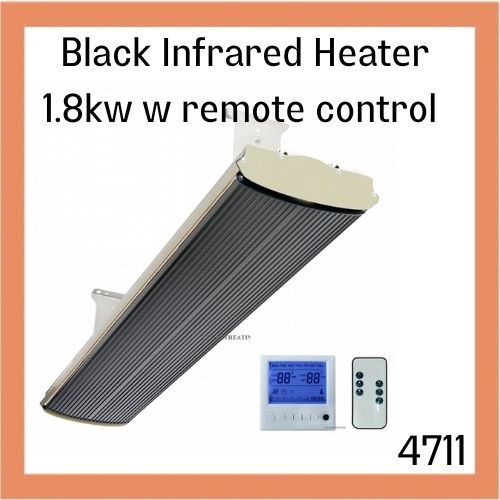 Black infrared heater