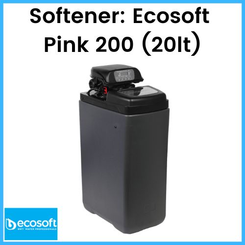Ecosoft water softener Pink 200 20LT