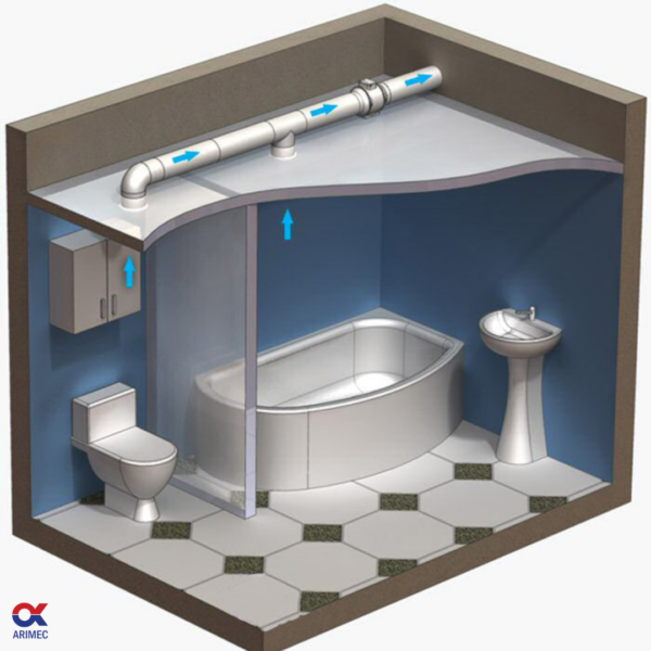 Inline mixed flow ventilation fan TT100 - Image 3