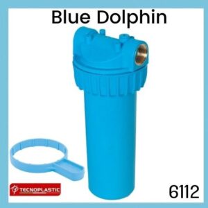 BLUE DOLPHIN FILTER HOUSING 10” – 1” WITH PLASTIC KEY