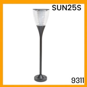 Ariklima Solar Garden Light tall pillar SUN25S WW 100LM